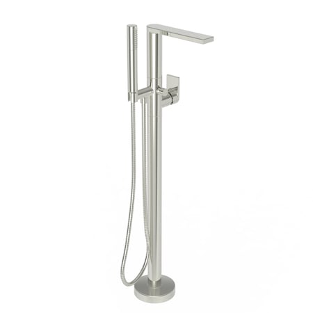 Newport Brass Exposed Tub and Hand Shower Set, 3, Freestanding, Polished Nickel 2560-4261-15
